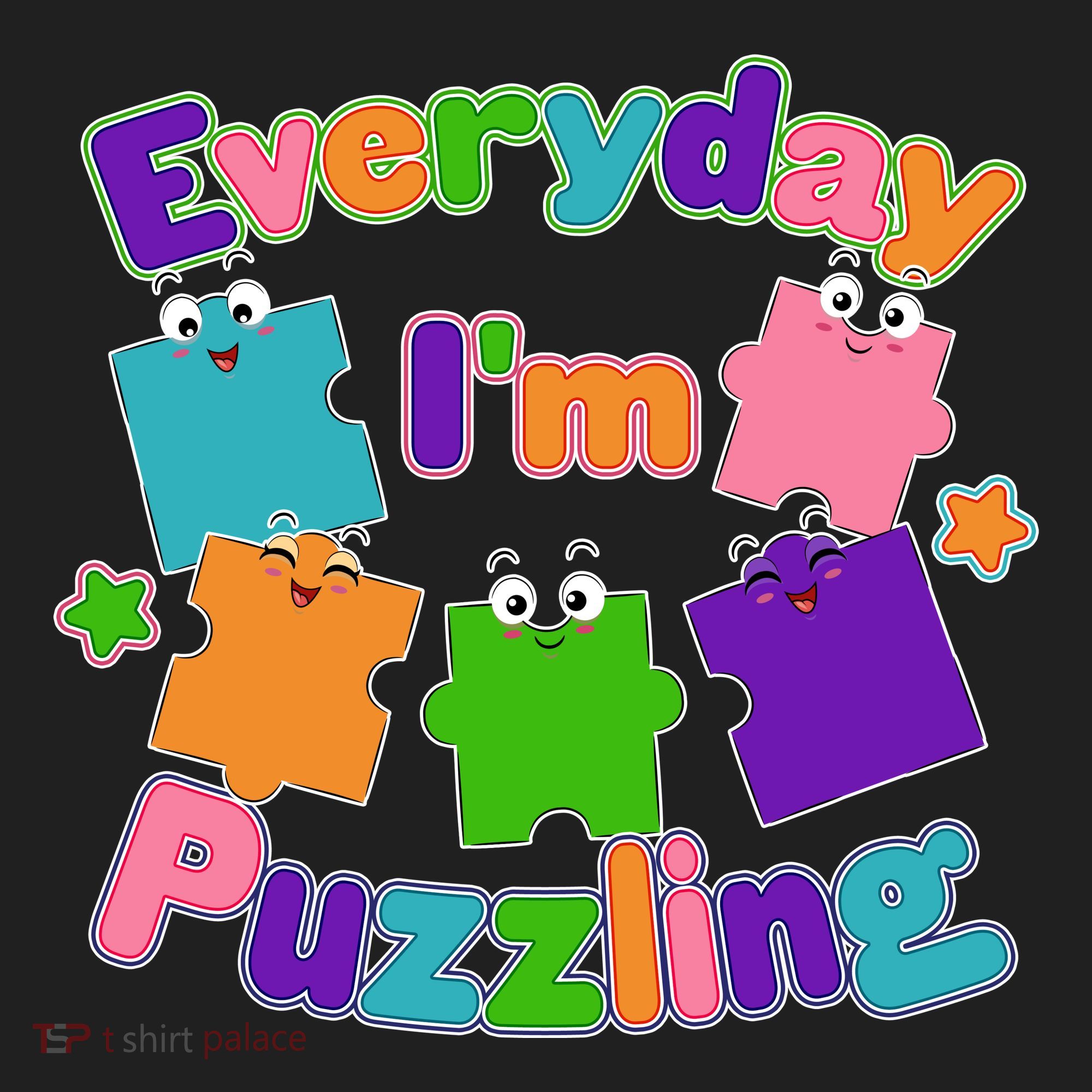 Cute Everyday I'm Puzzling Autism Awareness Tumbler