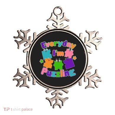 Cute Everyday I'm Puzzling Autism Awareness Ornament