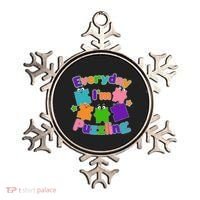 Cute Everyday I'm Puzzling Autism Awareness Ornament thumb 0