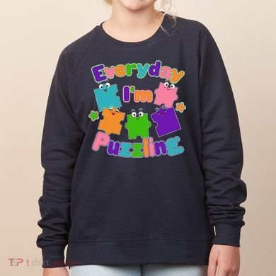 Cute Everyday I'm Puzzling Autism Awareness Women's Sweatshirt