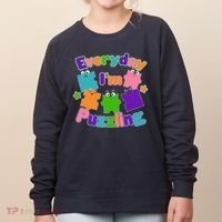 Cute Everyday I'm Puzzling Autism Awareness Women's Sweatshirt thumb 0