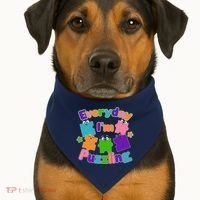 Cute Everyday I'm Puzzling Autism Awareness USA-Made Doggie Bandana thumb 1