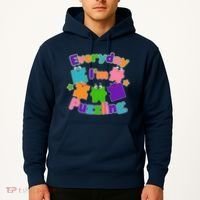 Cute Everyday I'm Puzzling Autism Awareness Hoodie thumb 2