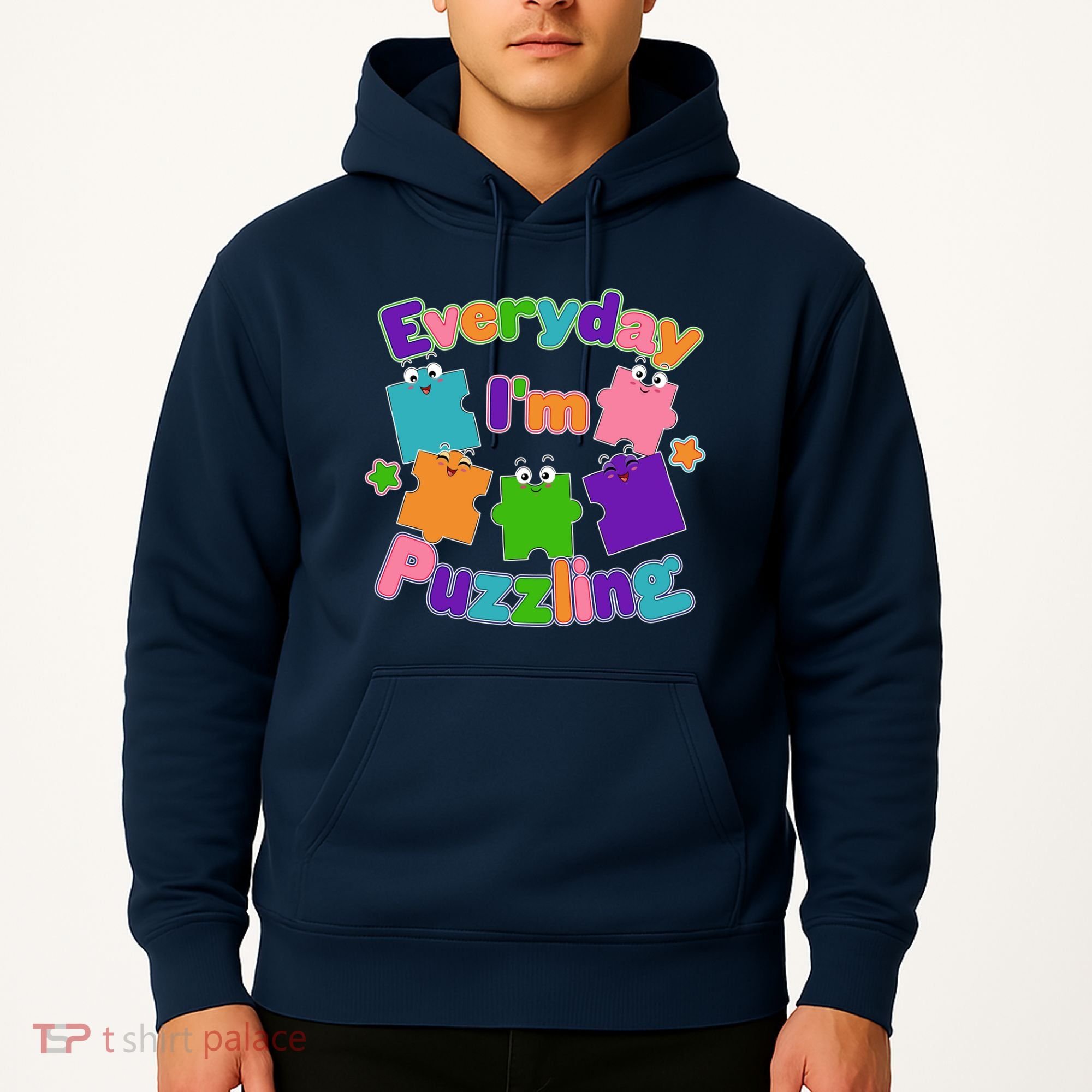 Cute Everyday I'm Puzzling Autism Awareness Hoodie