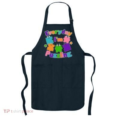 Cute Everyday I'm Puzzling Autism Awareness Apron