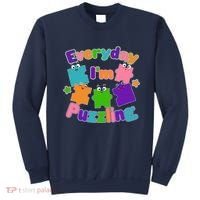 Cute Everyday I'm Puzzling Autism Awareness Sweatshirt thumb 0