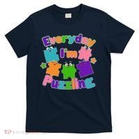 Cute Everyday I'm Puzzling Autism Awareness T-Shirt thumb 0