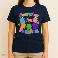 Cute Everyday I'm Puzzling Autism Awareness T-Shirt thumb 4