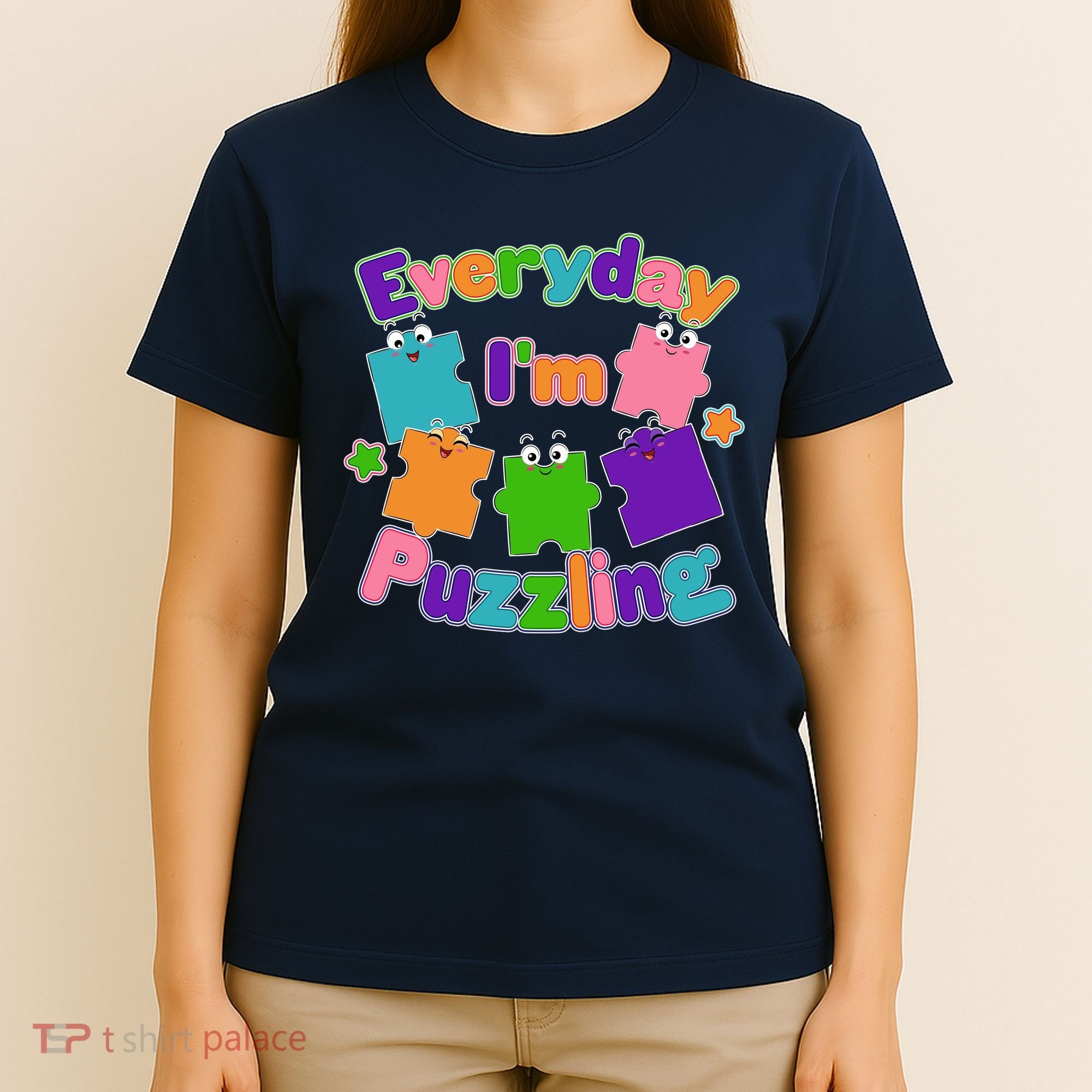 Cute Everyday I'm Puzzling Autism Awareness T-Shirt