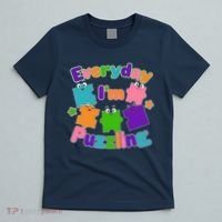 Cute Everyday I'm Puzzling Autism Awareness T-Shirt thumb 5