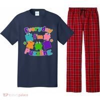 Cute Everyday I'm Puzzling Autism Awareness Pajama Set thumb 0