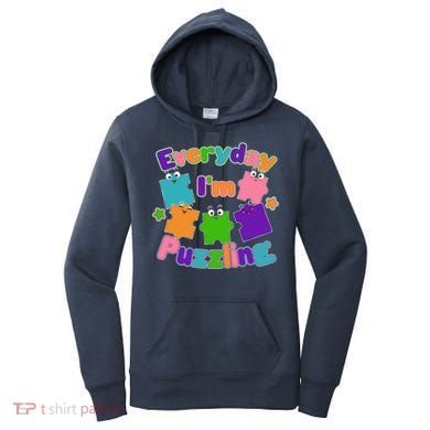 Cute Everyday I'm Puzzling Autism Awareness Women's Hoodie