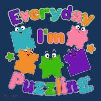 Cute Everyday I'm Puzzling Autism Awareness Mousepad thumb 1