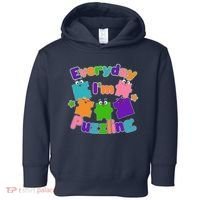 Cute Everyday I'm Puzzling Autism Awareness Toddler Hoodie thumb 0