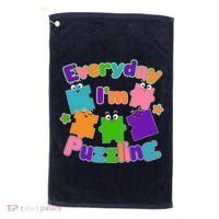 Cute Everyday I'm Puzzling Autism Awareness Golf Towel thumb 0