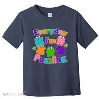 Cute Everyday I'm Puzzling Autism Awareness Toddler T-Shirt thumb 0