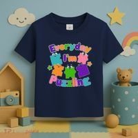 Cute Everyday I'm Puzzling Autism Awareness Toddler T-Shirt thumb 3