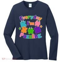Cute Everyday I'm Puzzling Autism Awareness Women's Long Sleeve Shirt thumb 0