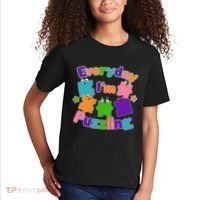 Cute Everyday I'm Puzzling Autism Awareness Kids T-Shirt thumb 2