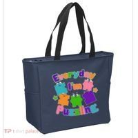 Cute Everyday I'm Puzzling Autism Awareness Tote Bag thumb 2