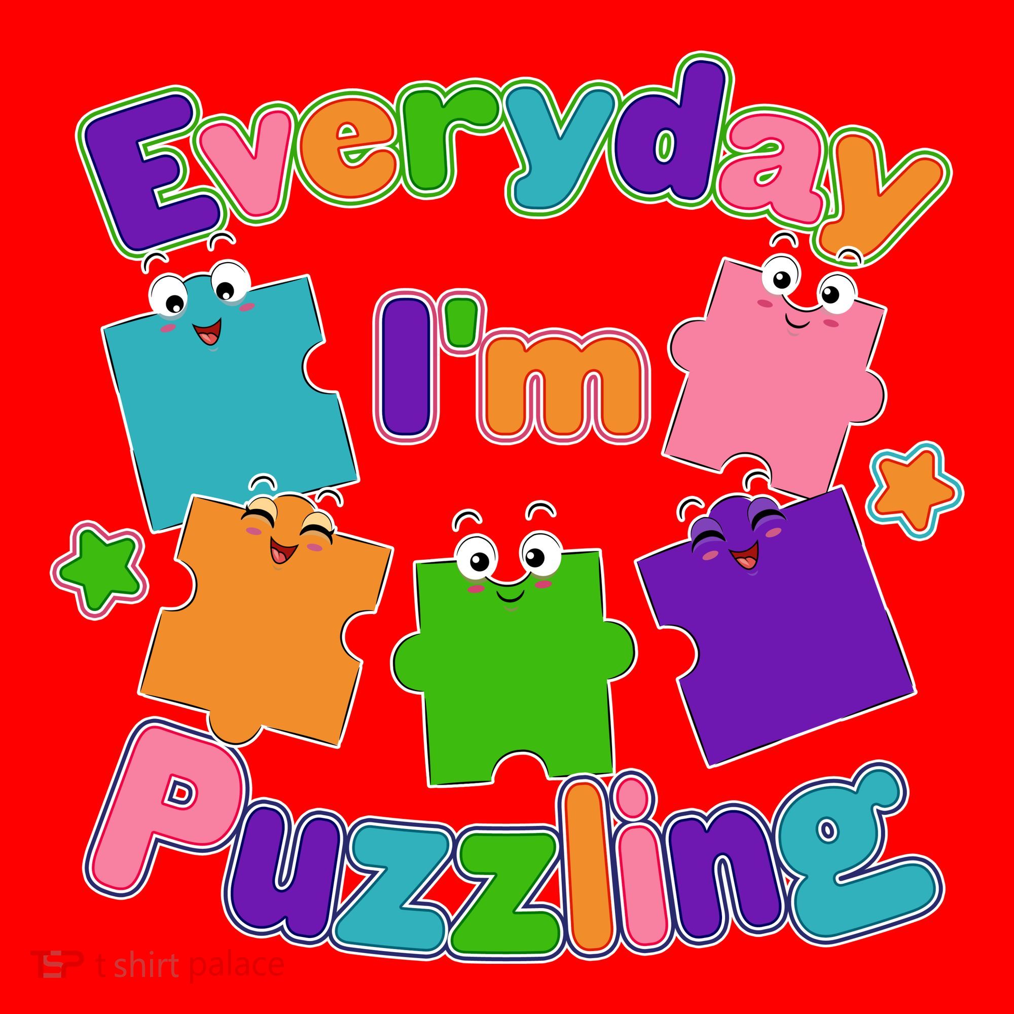 Cute Everyday I'm Puzzling Autism Awareness Santa Hat