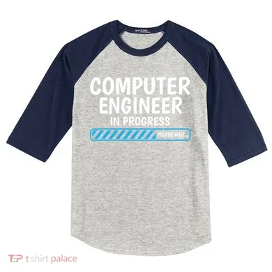 Computer Engineer In Progress Future Computer Engineer Kids Colorblock Raglan Jersey