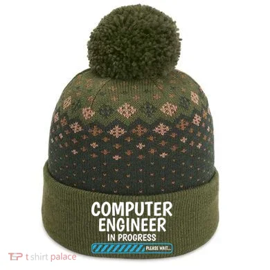 Computer Engineer In Progress Future Computer Engineer The Baniff Cuffed Pom Beanie