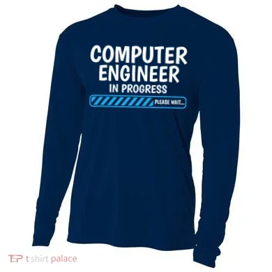 Computer Engineer In Progress Future Computer Engineer Cooling Performance Long Sleeve Crew