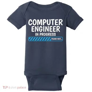 Computer Engineer In Progress Future Computer Engineer Baby Bodysuit