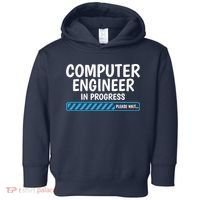Computer Engineer In Progress Future Computer Engineer Toddler Hoodie thumb 0