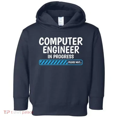 Computer Engineer In Progress Future Computer Engineer Toddler Hoodie