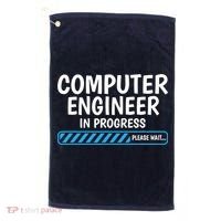 Computer Engineer In Progress Future Computer Engineer Golf Towel thumb 0