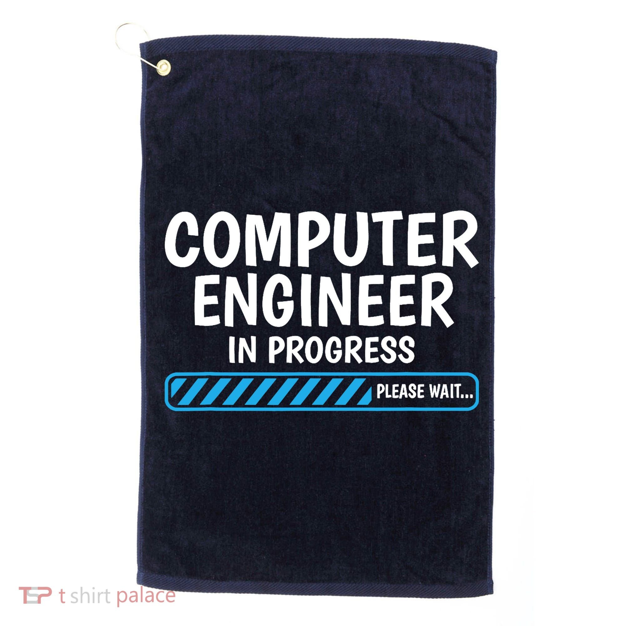 Computer Engineer In Progress Future Computer Engineer Golf Towel