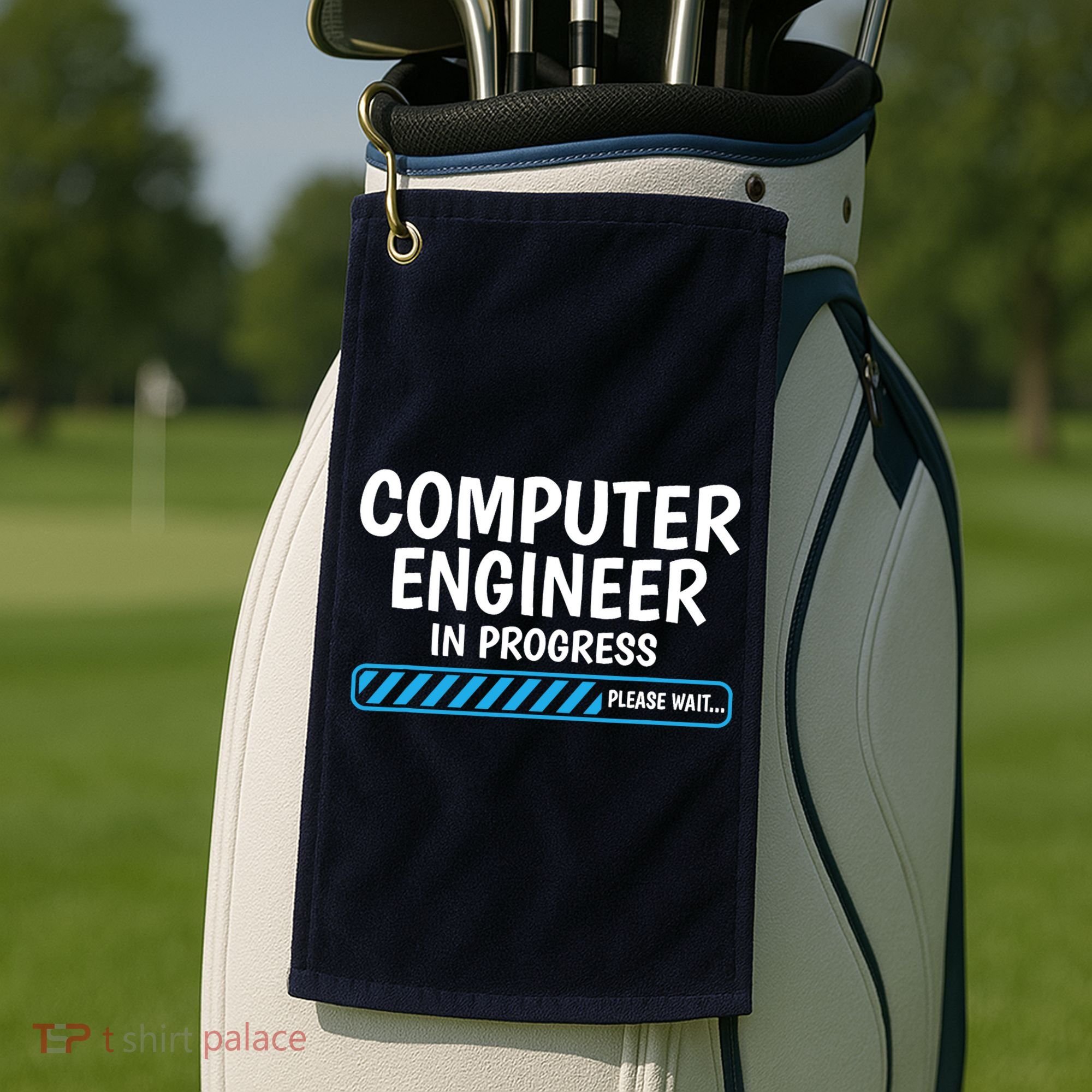 Computer Engineer In Progress Future Computer Engineer Golf Towel