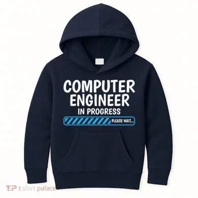 Computer Engineer In Progress Future Computer Engineer Kids Hoodie