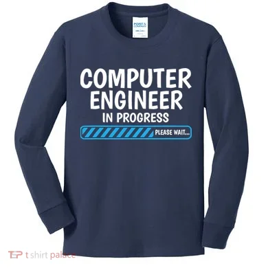 Computer Engineer In Progress Future Computer Engineer Kids Long Sleeve Shirt