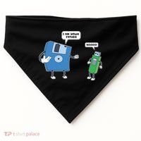 Computer Engineering I Men Father Son Floppy Disk Engineer Short Sleeve USA-Made Doggie Bandana thumb 0