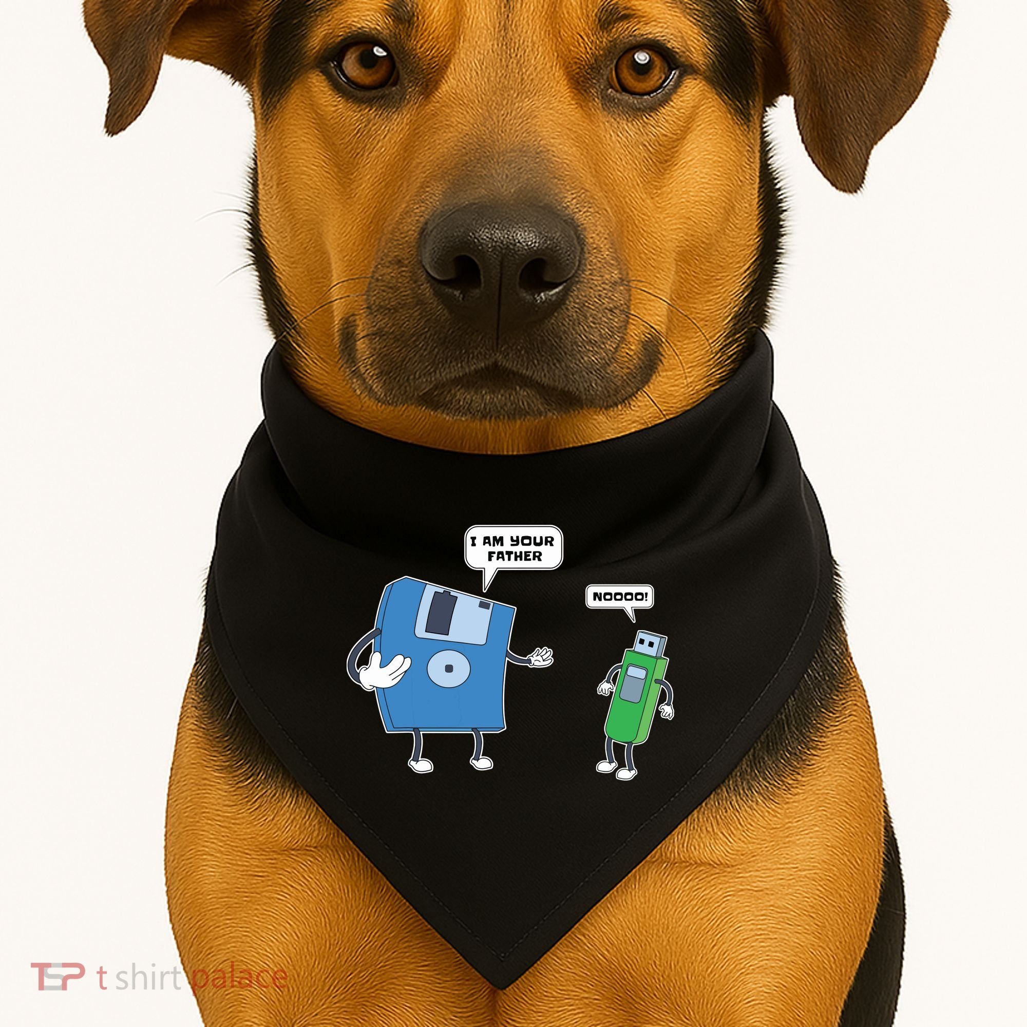 Computer Engineering I Men Father Son Floppy Disk Engineer Short Sleeve USA-Made Doggie Bandana