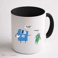 Computer Engineering I Men Father Son Floppy Disk Engineer Short Sleeve Coffee Mug thumb 1