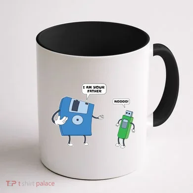 Computer Engineering I Men Father Son Floppy Disk Engineer Short Sleeve Coffee Mug back