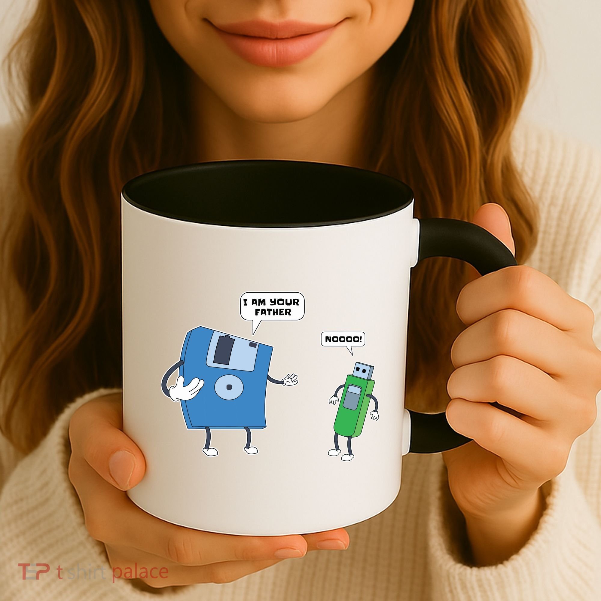Computer Engineering I Men Father Son Floppy Disk Engineer Short Sleeve Coffee Mug