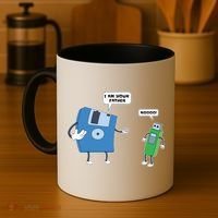 Computer Engineering I Men Father Son Floppy Disk Engineer Short Sleeve Coffee Mug thumb 4
