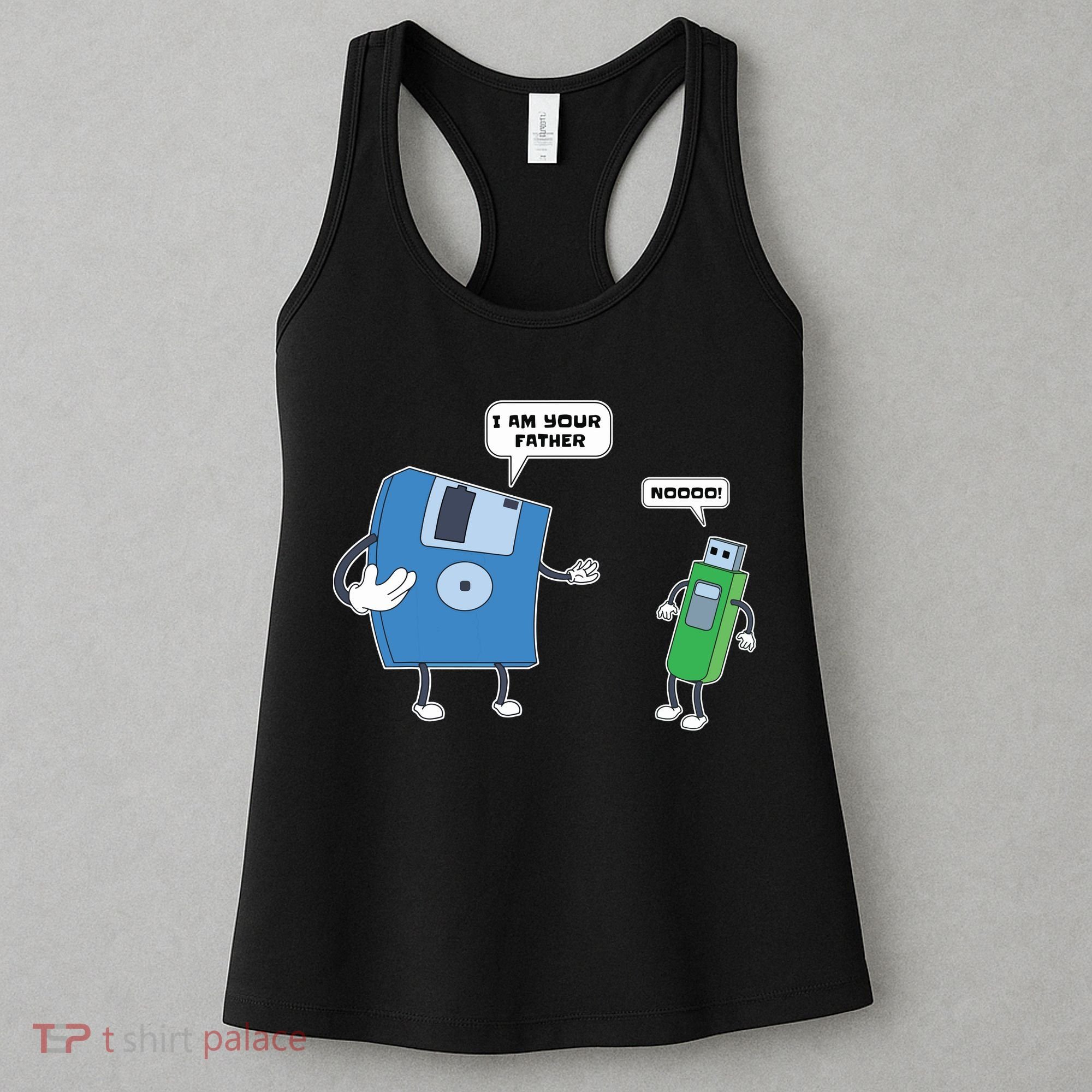 Computer Engineering I Men Father Son Floppy Disk Engineer Short Sleeve Women's Tank Top