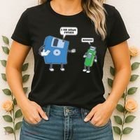 Computer Engineering I Men Father Son Floppy Disk Engineer Short Sleeve Women's T-Shirt thumb 2