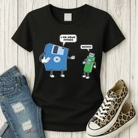 Computer Engineering I Men Father Son Floppy Disk Engineer Short Sleeve Women's T-Shirt thumb 3