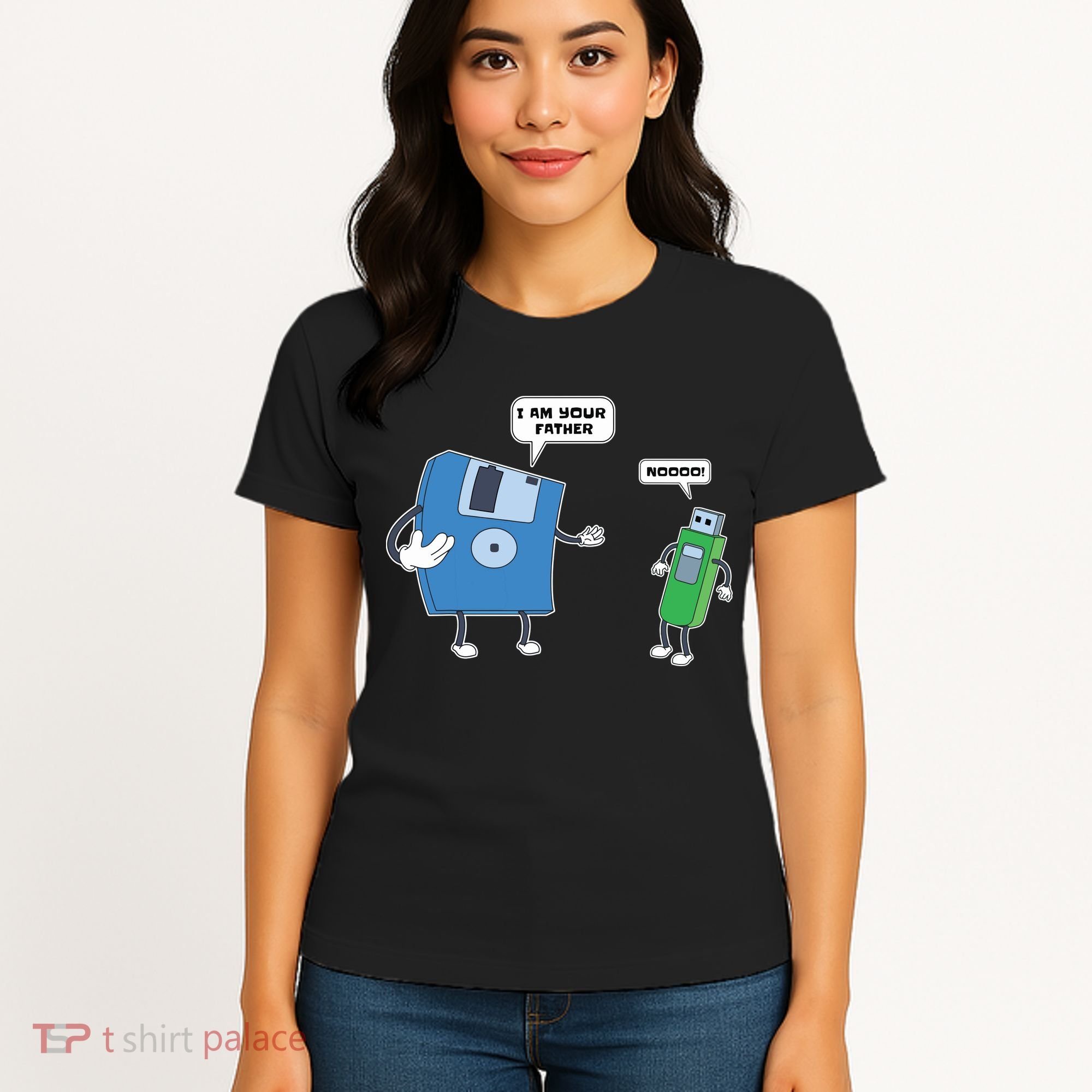 Computer Engineering I Men Father Son Floppy Disk Engineer Short Sleeve Women's T-Shirt