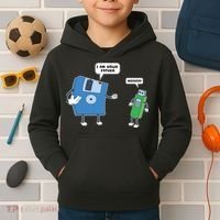 Computer Engineering I Men Father Son Floppy Disk Engineer Short Sleeve Kids Hoodie thumb 2