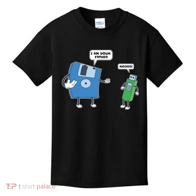 Computer Engineering I Men Father Son Floppy Disk Engineer Short Sleeve Kids T-Shirt