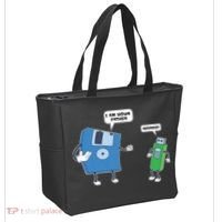 Computer Engineering I Men Father Son Floppy Disk Engineer Short Sleeve Tote Bag thumb 2