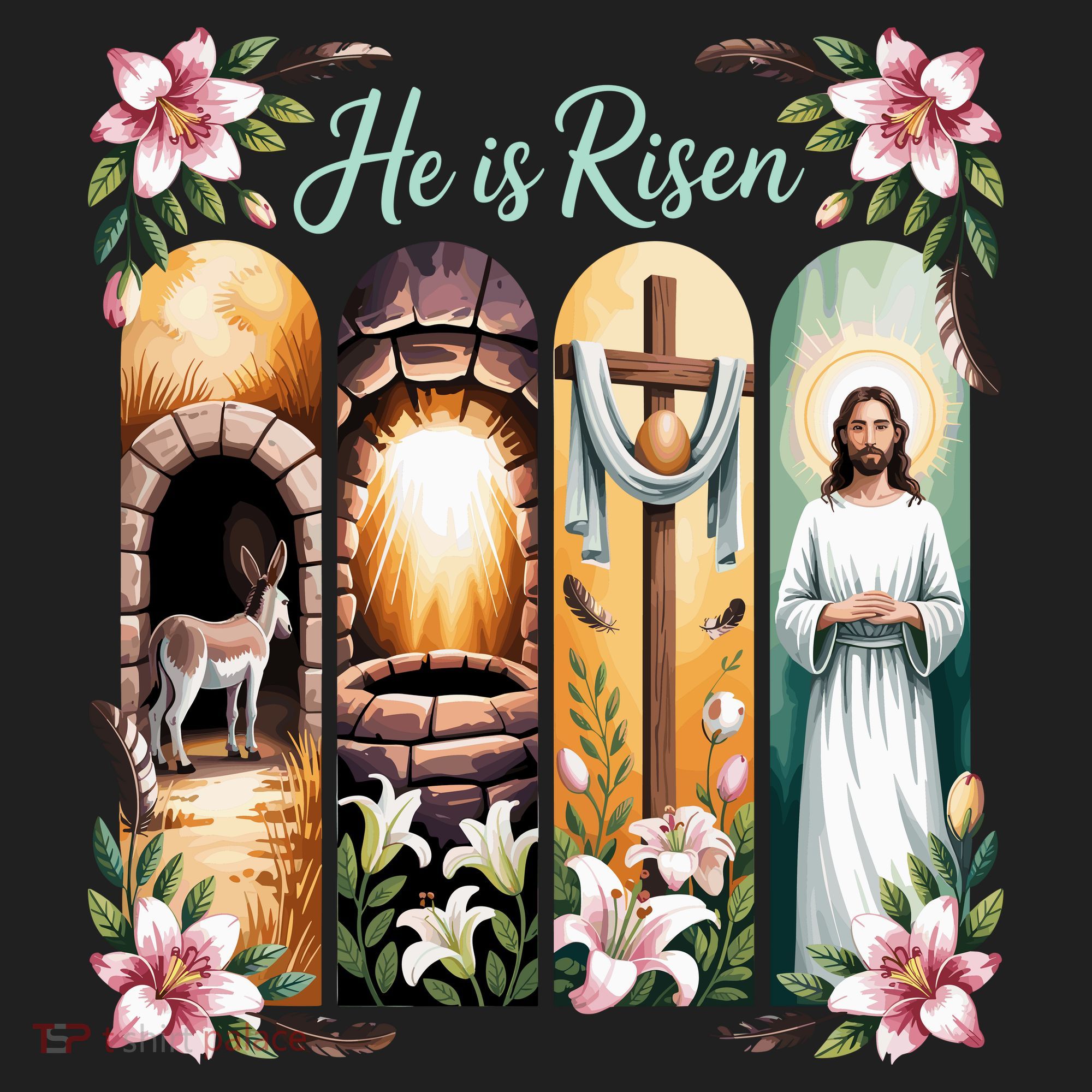 Celebrate Easter Jesus He Is Risen Women's Sweatshirt